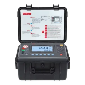 ES3045F Digital Insulation Resistance Tester 15KV 50TΩ High Voltage Resistance Meter Ohm Meter