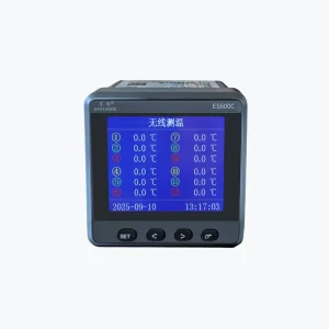 ES600C CW 6 6 Channel Three Phase Industrial Wireless Temperature Measurement Device LCD RS485 Temp Monitor Wide Voltage AC DC