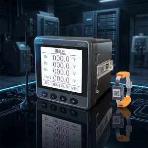 ES600E CW 6 Industrial Three Phase Wireless Temperature Monitoring System High Accuracy 6 Channel Temperature Sensor 1A 5A Rated