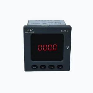 ES72-U 72*72mm Panel Mount Single Phase Digital Voltmeter High Precision LED AC Voltage Meter for Industrial Distribution Cabinet