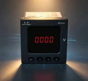 ES72 U 72mm Digital LED Display Single Phase AC 1000V 0.5 Accuracy Class RS485 DL T645 Modbus RTU Power Meter