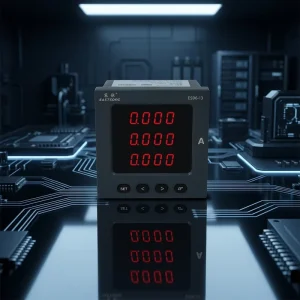 ES96-I3 96mm Three Phase Digital Power Meter 5A 1A Red LED 3-Phase AC Current RS485 Modbus RTU DL/T645 0.5 Class IP65
