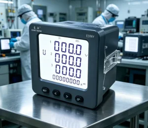 ES96Y AC Power Meter 3 Phase 0.5 Class kWh Harmonic 4DI 2DO RS485 Modbus RTU Multifunction Four Quadrant Network Meter