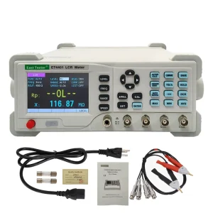 ET4401 Professional LCR Meter 0.2% Accuracy Digital LCR Bridge Tester 10 Frequency Inductance Capacitance Resistance Analyzer