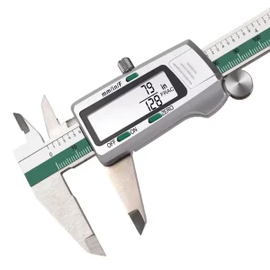 ET50 Green Stainless Steel Vernier Caliper with Fraction and Digital Display Electronic Components Product