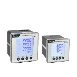ET903-E CE Certified Three Phase Digital Powder Analyzer Meter AC220V/380V RS485 Modbus 98*98 Light Weight Energy Meter