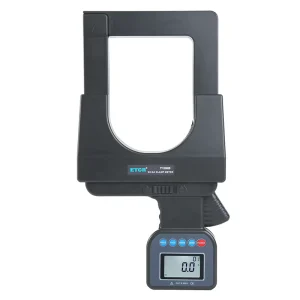 ETCR7100D Super Large 108mm Jaw Clamp Meter 2000A AC DC USB Data Export Peak Hold 160mm Flat Cable