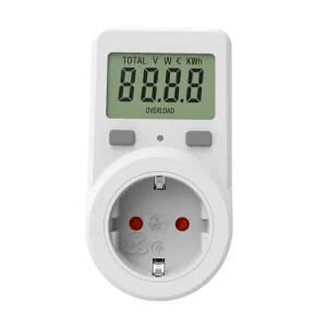 EU DE Plug Single Phase LED Display Smart Socket Power Meter Energy Metering Billing Function Class 1.0 Accuracy 16A Current