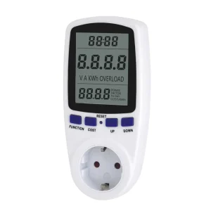 EU Standard Digital Power Meter Energy Meter Voltage Wattmeter Analyzer with 16A Socket Plug NFC Network 16A Rated Current