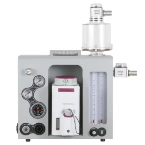 EURVET Portable Veterinary Anesthesia Machine 1 Vaporizer O2 Flowmeter 0 5L Flush 25 75L Pressure Gauge Mobile Stand