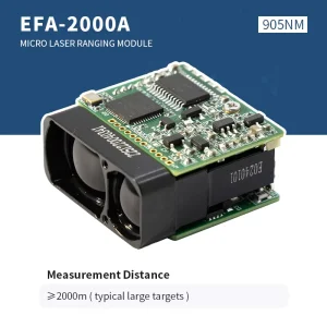 EYOUNG EFA 2000A 905nm Micro Laser Ranging Module 2000m Range Industrial Grade Small Size Frequency 2Hz IP67 Rated Aluminum