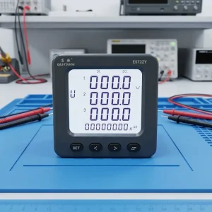 EastSong ES72ZY Three Phase Multifunctional Power Meter 85-265V AC/DC Power Supply Industrial Panel Mounting Energy Meter