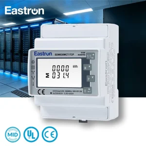 Eastron SDM630MCT TCP MID Approved 1A 5A CT Operated Multi parameters Measurement Din Rail Three Phase Power Meter Energy Meter