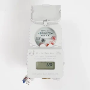 Easy Maintenance DN15 Horizontal IC Card Prepaid Smart Water Meter With Visible Counter