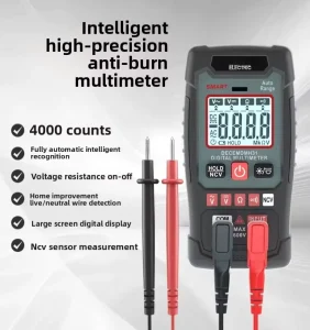 Electric Mini Multimeter Multi Functional High Precision Electrical Meter Smart Ammeter NCV Detection Model H31 ABS