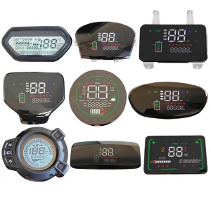 Electric Scooter Speedometer Odometer Battery Gauge Fit Little Turtle Xunying Zhongsha Jinniu 48V 60V 72V Universal Voltage