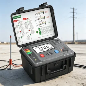 Electrician Test Tool Digital Clamp Ground Resistance Tester Earth Ground Resistance Meter