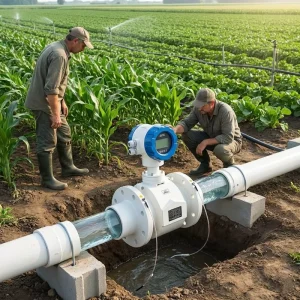 Electromagnetic Flow Meter for Manure & Slurry 4-20mA Output Modbus OEM Digital Flowmeter for Livestock Farms