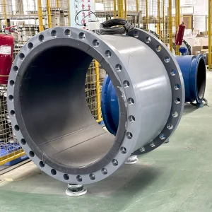 Electromagnetic Flowmeter Converter Magnetic Flow Meter Acid Water Flow Sensor DN50 Flange Aluminum Alloy +/-0.5% Flow