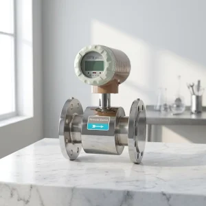 Electromagnetic Flowmeter Sensor Digital LCD Display OEM Customizable Stainless Steel Water Fluid Measurement Surge Output