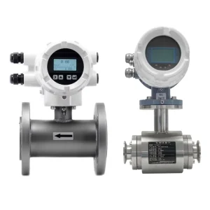 Electromagnetic Water Liquid Flow Meter Transmitter with Stainless Steel Flange Clamp Connection OEM