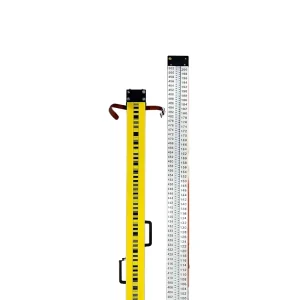 Electronic Barcode Ruler Level 2m 3m Black and Red Wooden Level Ruler Lightweight Measure Instrument
