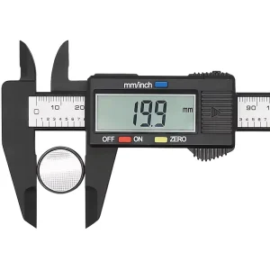 Electronic Digital Caliper Plastic Vernier Caliper Measuring Tool with Inch Millimeter Conversion
