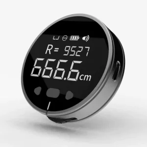 Electronic Digital Handheld Laser Rangefinder 99M Length Rechargeable with 0.5% Accuracy and 1.8″ Screen (Black)