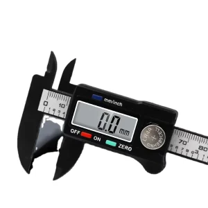 Electronic Digital Indicator Caliper 0-100 up 1 Down 2 Button Plastic Measuring Tool Inner and Outer Diameter Measuring Tool