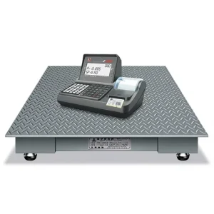 Electronic Floor Scale 1T 2T 3T AC 100V-240V Wide Voltage with Custom Plug RS232 Industrial Weighing Scale