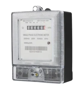 Electronic Single Phase Energy Meter 220V 40A with LCD Display RS485 for Home Electricity Management and KWh Statistics