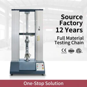 Electronic Tension Tester 20kN with 0.5% Accuracy 0.0005mm Displacement Resolution for Wire Cable Rubber Peel Tests