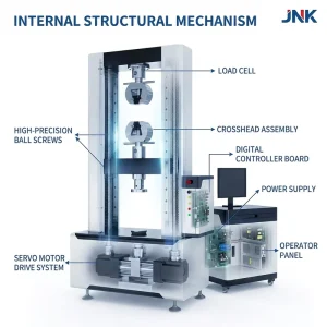 Electronic Universal Testing Machine 10kN 20kN 100kN Tensile Strength Testing Equipment