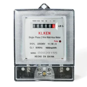 Electronic household single phase watt hour meter 220v high precision electricity display electric energy meter