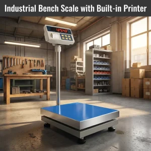 Embedded Built in Printer Floor Scale 30-500KG Industrial Electronic Ticket Printing Weighing Scale LED Display TCS OEM