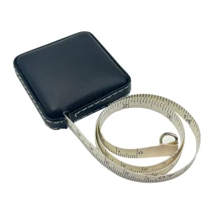 Engraved LOGO Customized Shape Body Ruler Retractable UV Printing Durable Leather Tape Measure Customized Color