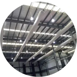 Environmentally Friendly Anti corrosion Easy Maintain B1 Level Fireproof Fabric Air Duct Textile Air Dispersion Sox System
