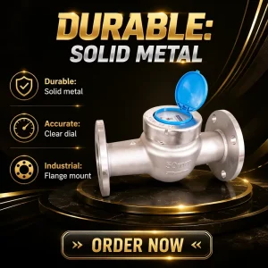 Environmentally Friendly Household Prepaid Stainless Steel Water Meter IP68 OEM Customizable Multi-Jet Design