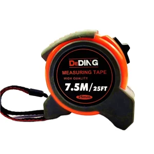 Ergonomic Rubber Grip Metric Tape Measure Auto Lock Retractable Stainless Steel Magnetic Hook Plastic