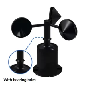 Ex Factory Price RS485 Output Lora Lorawan High Precise Plastic Three Cup Wind Speed Sensor Mini Anemometer With Data Logger