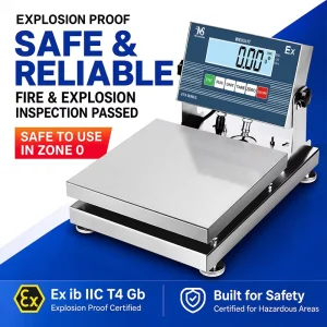 Explosion-Proof Electronic Balance Precision Digital Weighing Scale with Steel Material and LCD Display