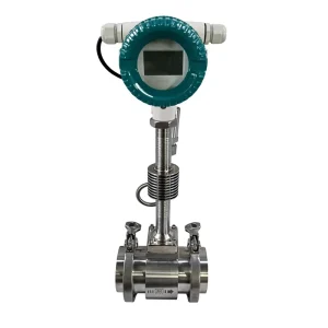 Explosion Proof Intelligent Digital Gas Vortex Street Flow Meter LCD Display 4 20mA Hart Protocol Stainless Steel Sensor