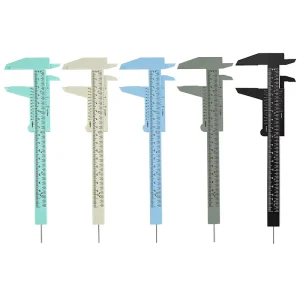 Eyebrow Measuring Ruler Vernier Caliper Plastic Material Permanent Makeup Tool Eyebrow Stencil 15cm Easy Use
