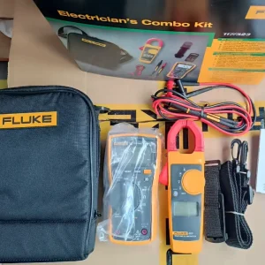 F117C 323 Electricians Combo Kit Digital Multimeter and Clamp Meter True RMS Digital Multimeter 600v 10a