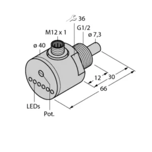 FCS G1 2A4 AP8X H1141 Flow Sensor Flow Switch G 1 2 Port Standard Mounting Standard Output