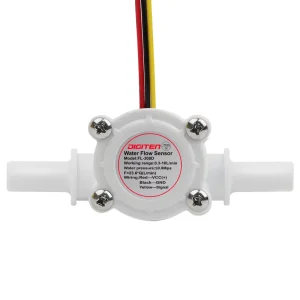 FL-308D 3/8 Inch Water Flow Sensor Food Grade POM Flow Hall Sensor 0.3-10L/Min Flow Meter