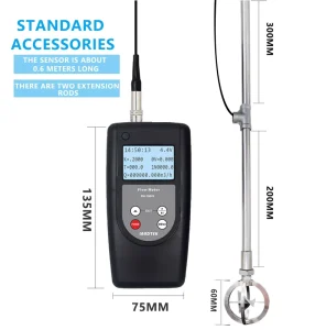FM 100V5 (0.01 5.00 M s) Portable Flow Velocity Measuring Instrument