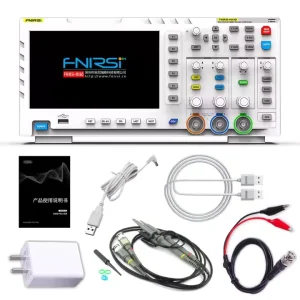 FNIRSI 1014D Digital Oscilloscope Dual Channel 100MHz Analog Bandwidth 1GSa/s Sampling Rate 8-Bit Resolution 1-Year Warranty