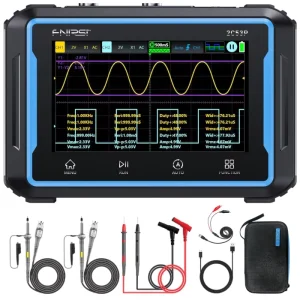 FNIRSI 2C53P 50Mhz 250MSa/s Dual-channel 3 In1 Flat-panel Oscilloscope with Multimeter signal Generator