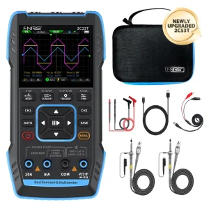 FNIRSI 2C53T Upgrade Digital Oscilloscope Multimeter Signal Generator 3in1 50MHz Bandwidth 250MS 2 Channel 20000 Counts